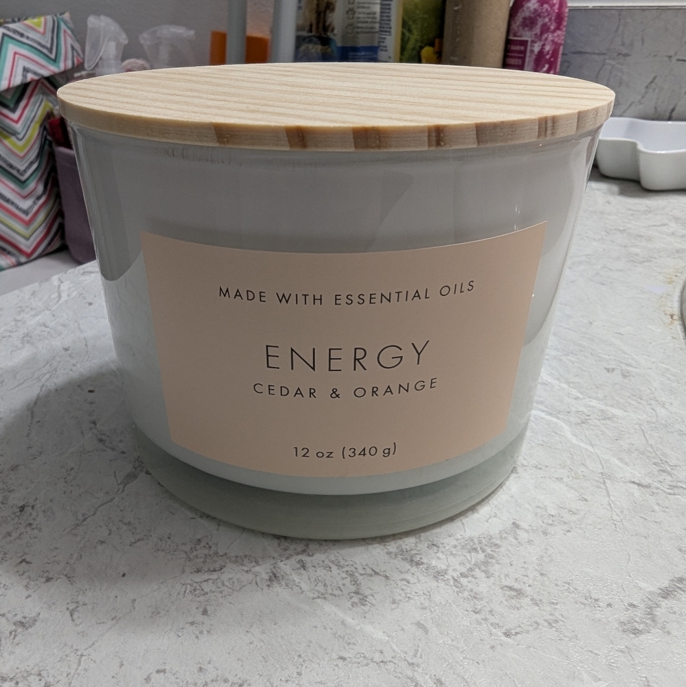 Energy Cedar & Orange Candle
